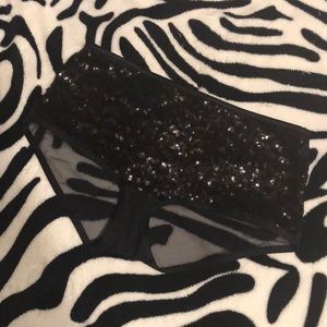 Victoria Secret Black Sequined Pantie